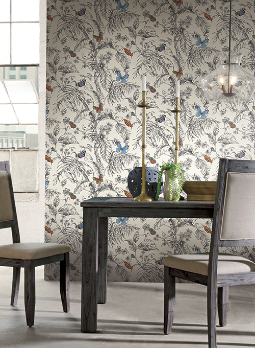 Обои Ashford House Toiles II AF2025 фото в интерьере